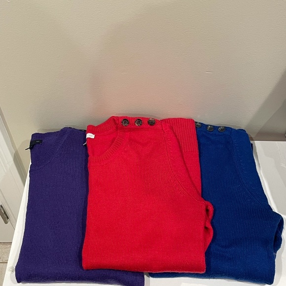 3 Gap Luxe Sweater Button Shoulder Size XS - Picture 1 of 8